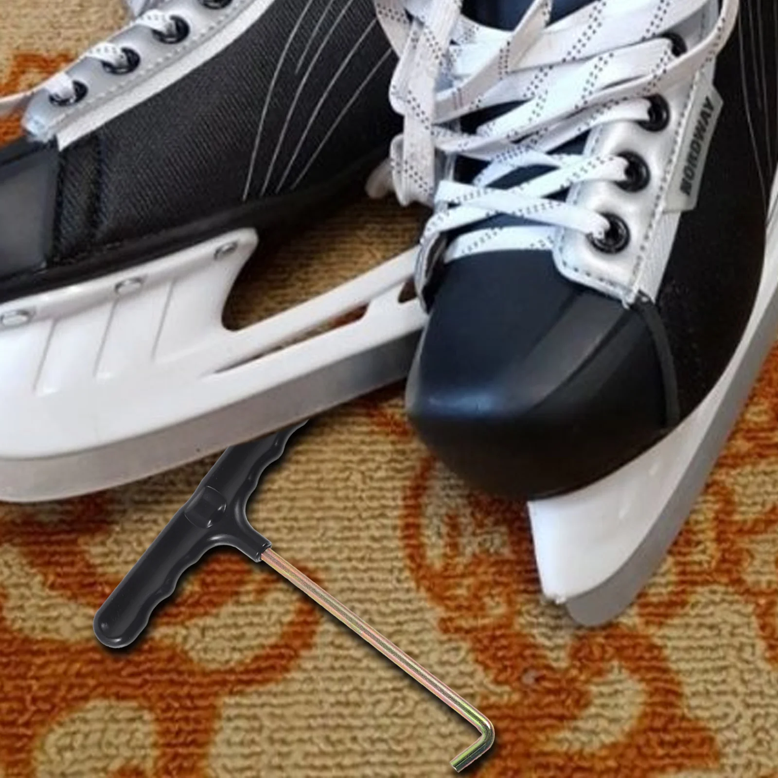 3 pezzi gancio per scarpe da skate strumenti per lacci serraggio per hockey tenditore per lacci in plastica tenditori portatili