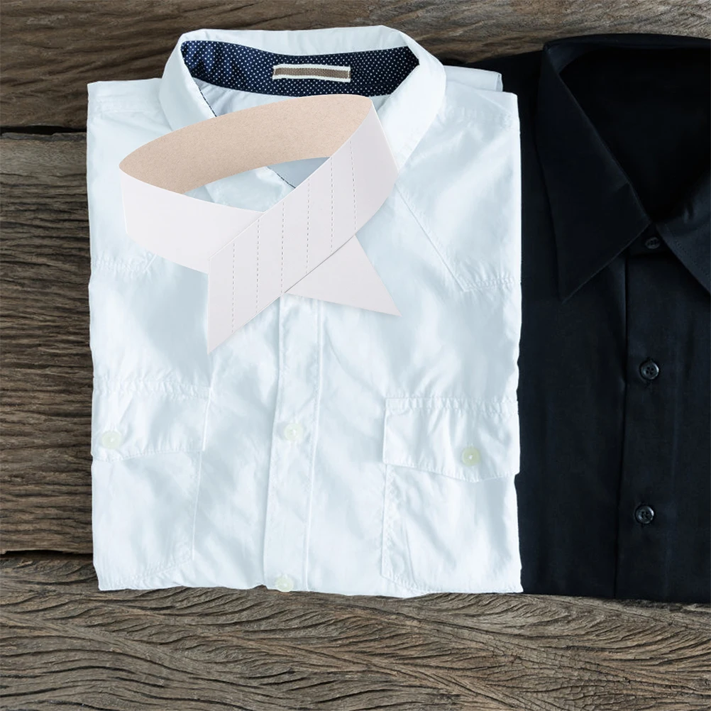 200 Pcs Shirt Paper Collar Dress Shirts for Men Button down Brace White Extender