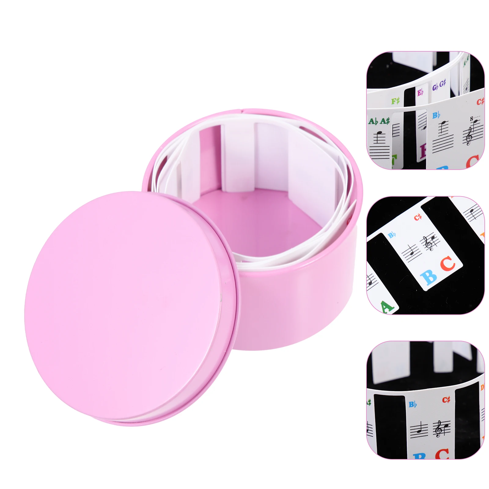 

School Supplies Piano Stickers Child for Kids Removable Notes Guide Metal Key Strip