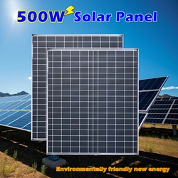 500W 1000W Solar Panel Kit Complete 12V Polycrystalline Power Portable Outdoor Rechargeable Solar Cell Solar Generator for Home