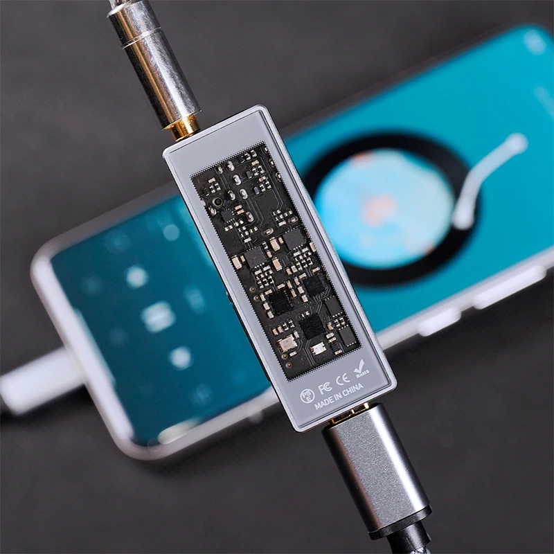 SMSL D10 Portable USB DAC Dual CS43131 Chip Headphone Amplifier with 4.4mm Balanced Output Amps Cell Phone Dongle