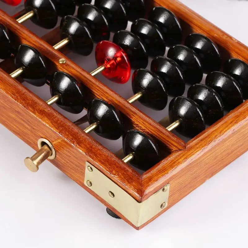 17 Digits Wooden Soroban Standard Abacus Chinese Calculator Counting Math Learni