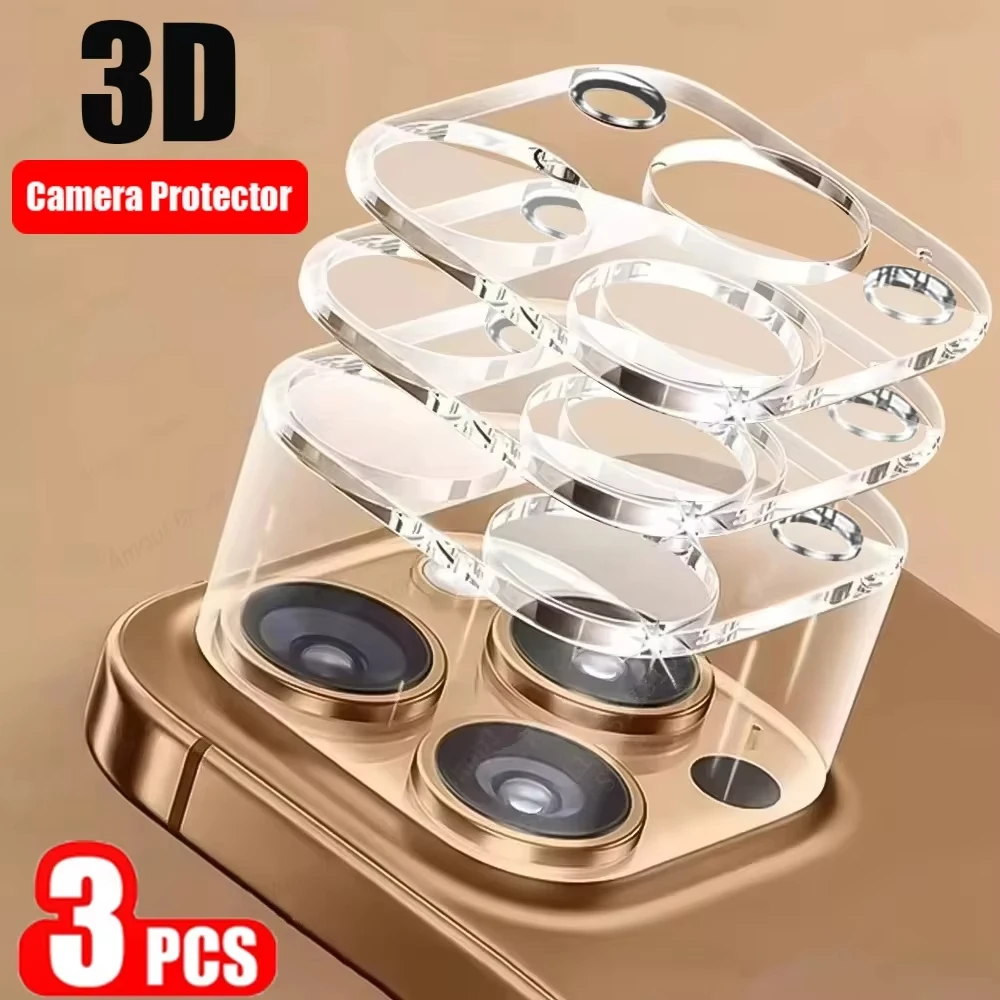 Back Camera Lens Tempered Glass for iPhone 16 17 Pro Max 14 15 16 Plus 11 12 13 Mini Scratch Resistant Protective Glass Film