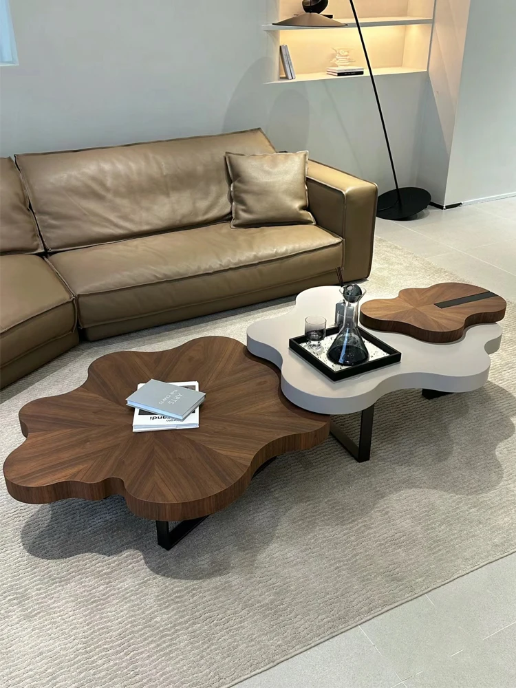 

Minimalist cloud coffee table combination light luxury irregular