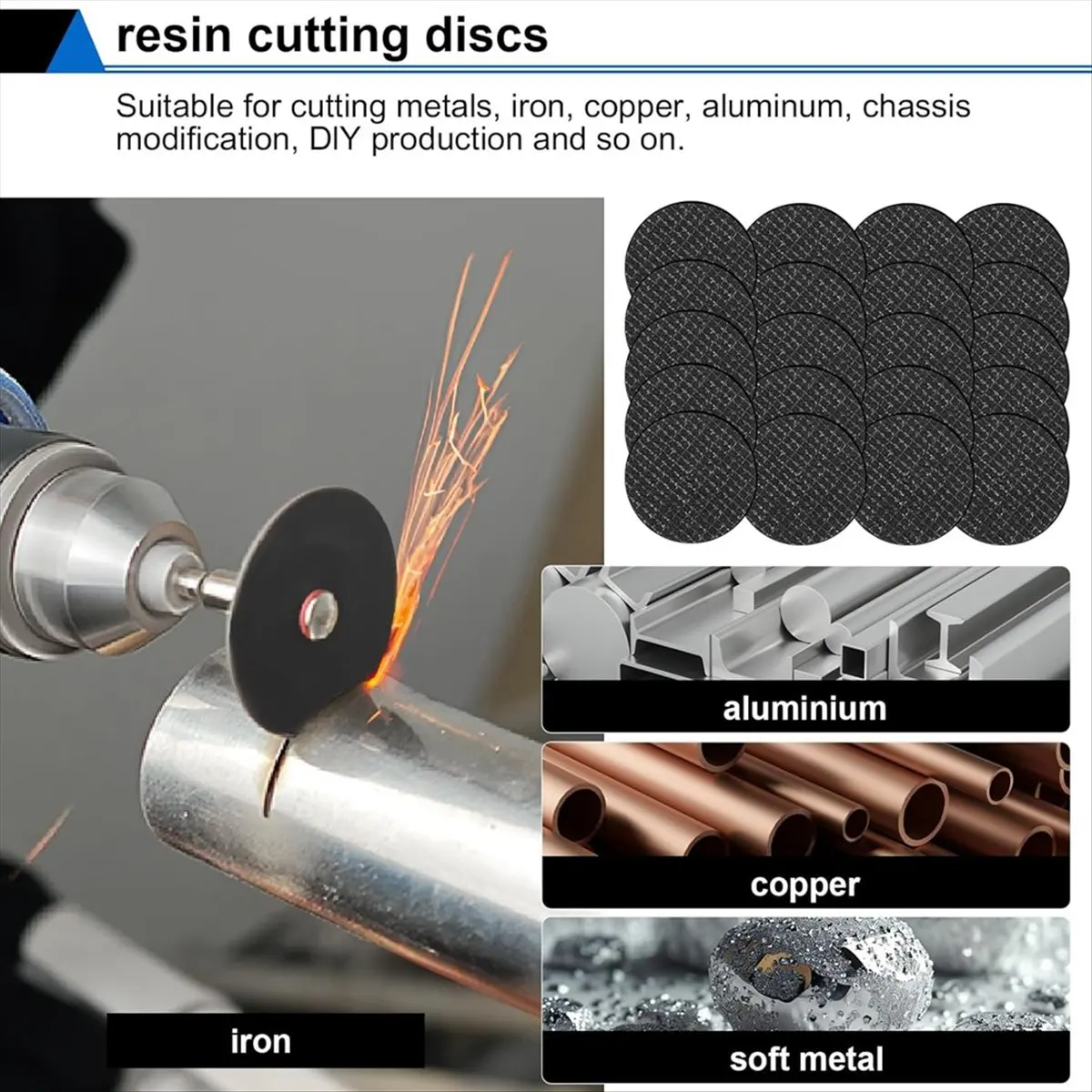 

MALL 45Pcs Cutting Wheel Kit for Rotary Tools,Diamond Cutting Discs,HSS Circular Saw, Fiberglass Cut-Off Wheel