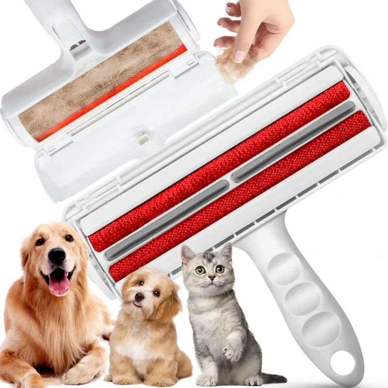 

Pet Hair Remover Roller-and Dog Hair Remover for Couch, Carpet,Clothing,Bedding - Portable, Efficient Animal Hair Removal Tool