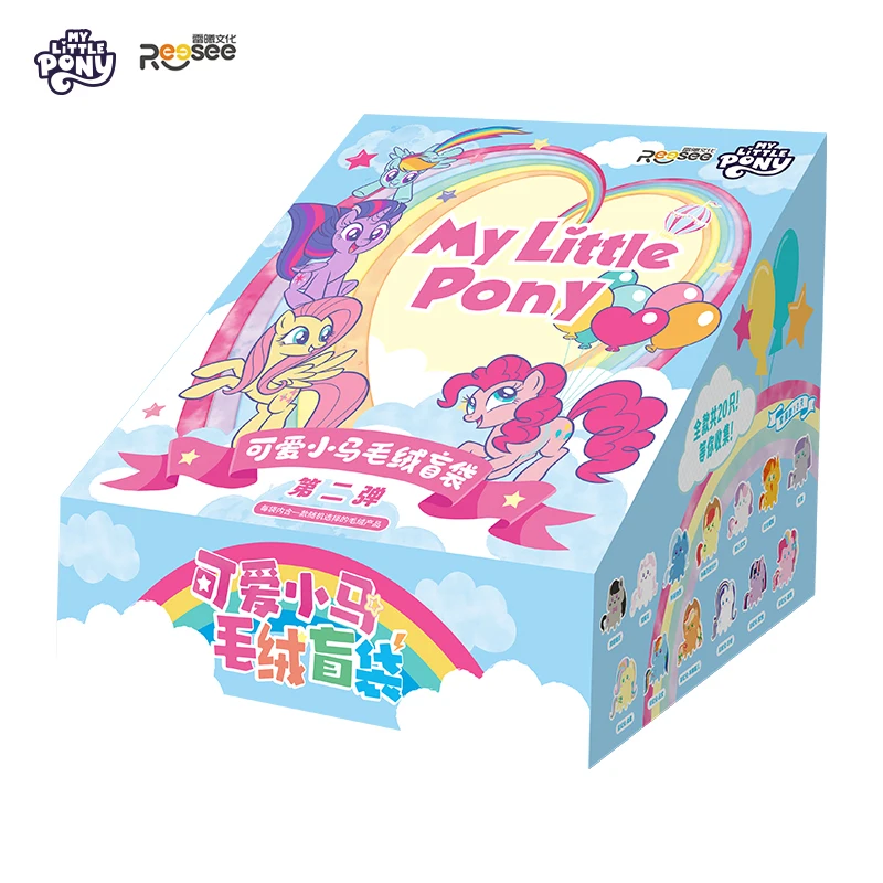 Figurine en peluche Mininstants My Little Pony pour enfants, série poney mignon, sac aléatoire, anime, dessin animé, jouet périphérique, cadeaux authentiques