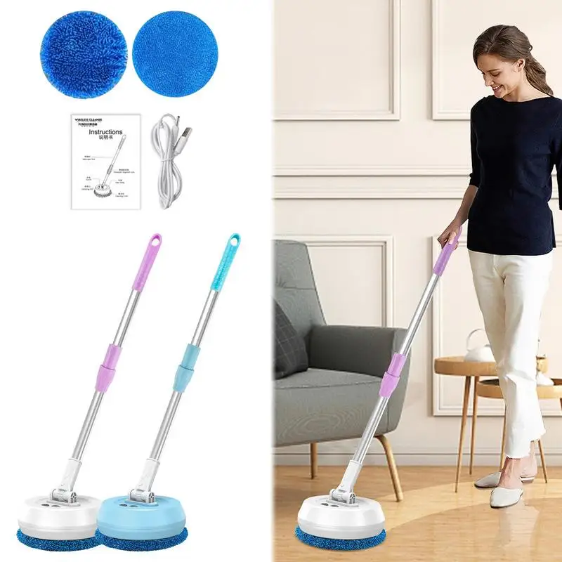 Imagem -04 - Round Electric Spin Mop com Balde Mão de 180 Graus Rotação Automática Magic Cleaner para Laminado Madeira Telhas Tapete Cozinha