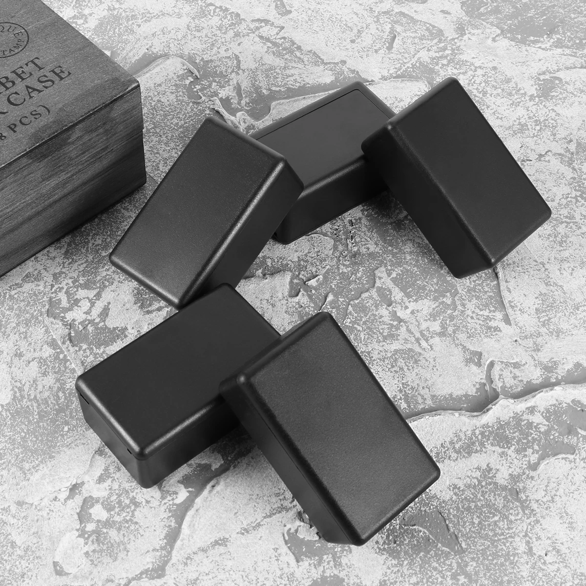 

5pcs Plastic Electric Project Case 61X36X25Mm Abs Durable Dustproof Corrosion Resistant Enclosure For Power Supply Temperature