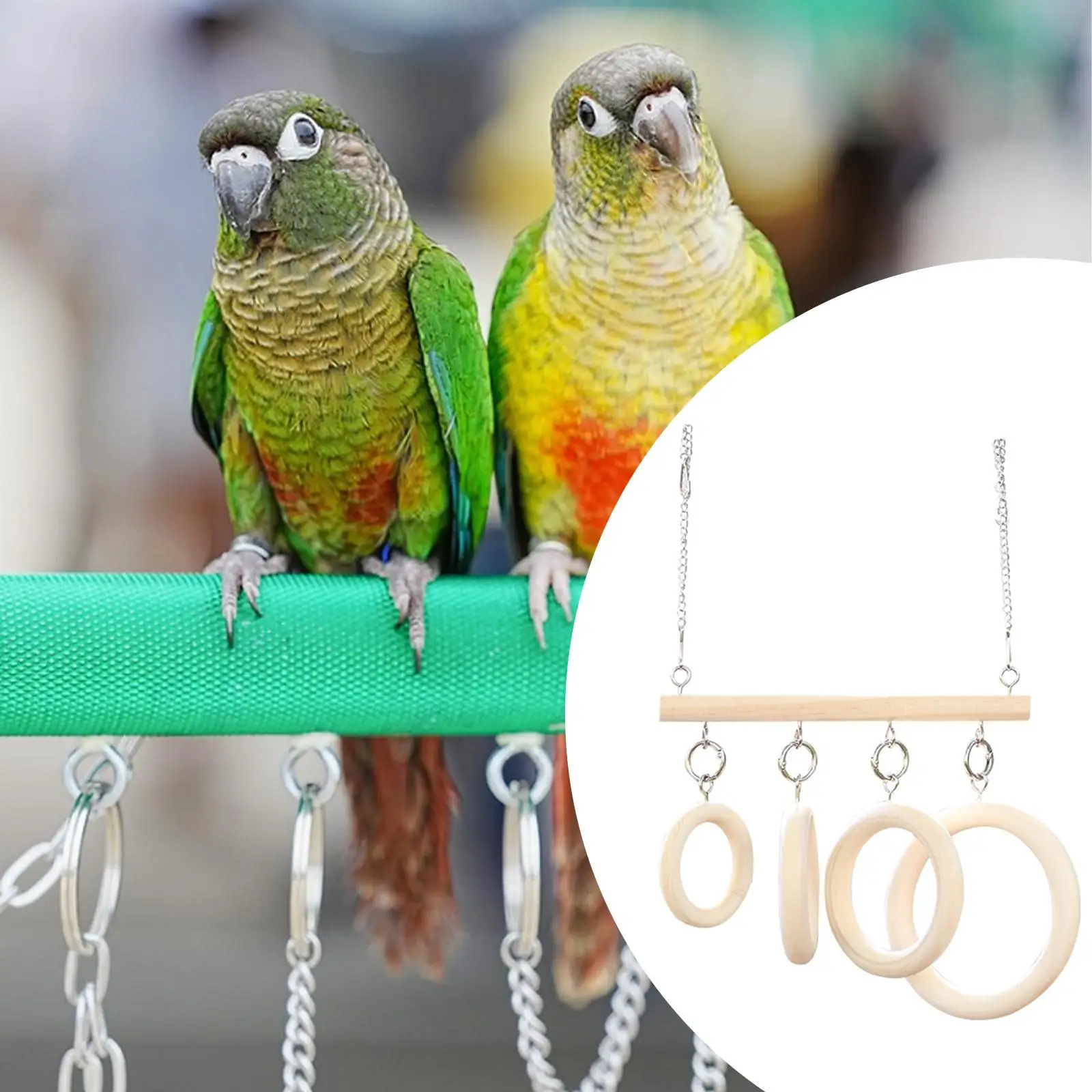 

Birds Parrots Ladder Perch Parrot Training Perch Stand for Lovebird Parakeet
