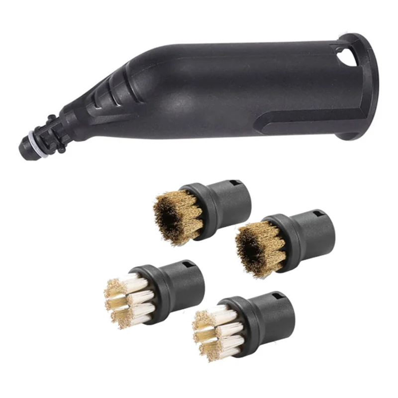 Juego de cepillos para boquillas de vapor para Karcher SC1 SC2 SC3 SC4 SC5, piezas de repuesto, accesorios, cepillos redondos para limpiador a vapor-[Mriae Part