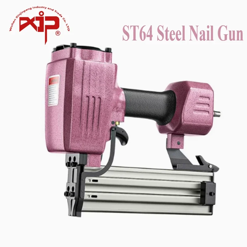 Concrete Nails Gun 18GA Industrial Power Tools ST64 Pneumatic Steel Nail Gun With Ergonomic Handle Used in Upholstery Carpentry