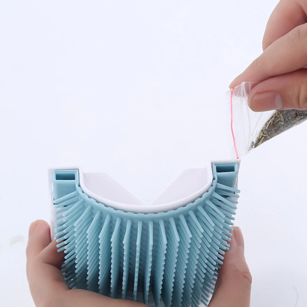 

Self Grooming Brush Rubber Bristles Light Mounted Desk Leg Cage Handheld Cat Massage Comb For Loose Hair