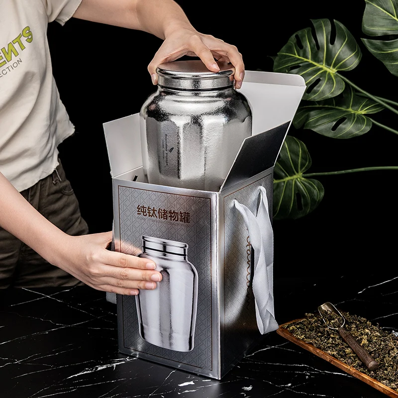 Boundless Voyage 3L Titan-Vorratsbehälter, langlebige Lebensmittelaufbewahrungsdose für Getreide, Nüsse, Kaffeebohnen, Tee, Müsli Ti3212A – Detail 10
