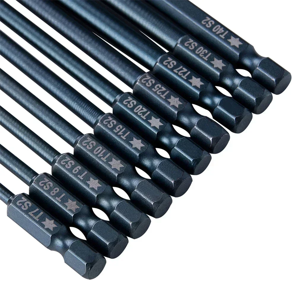 1pc 100mm Torx Head Screwdriver Bit Set Magnetic 1/4\