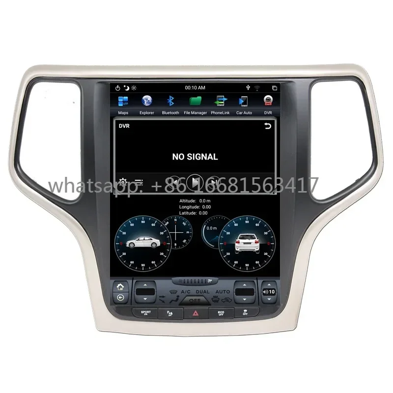 

Wireless Carplay For JEEP Grand Cherokee 2014+ Tesla Style Android 9.0 PX6 Car GPS Navigation Stereo Head Unit Multimedia Player