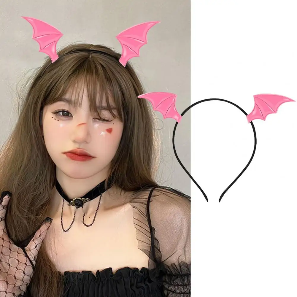 Cosplay Hair Hoop With Devil Wing Elastic Novelty Dress-up Halloween Headband Hair Accessories Headwear Обручка Для Волос