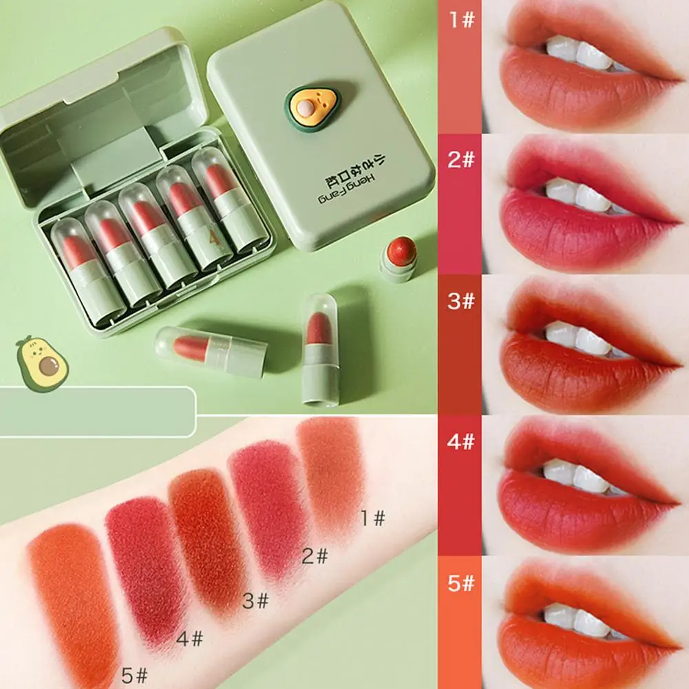 Milde Lipsticks Fluwelen Textuur Gemakkelijk Te Kleuren Veilige Ingrediënten Schoonheid Cosmetische Mini Lipsticks Lippenstift Lipmake-Up