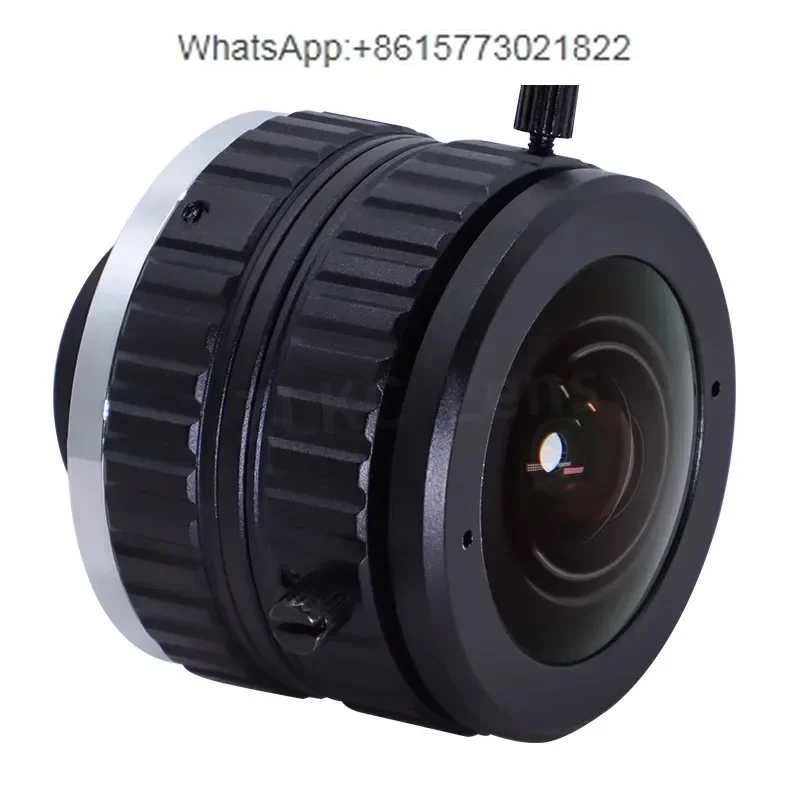 C-port fisheye lens 5mm wide-angle fixed focus large target surface 1-inch industrial camera lens 12 million industrial lens