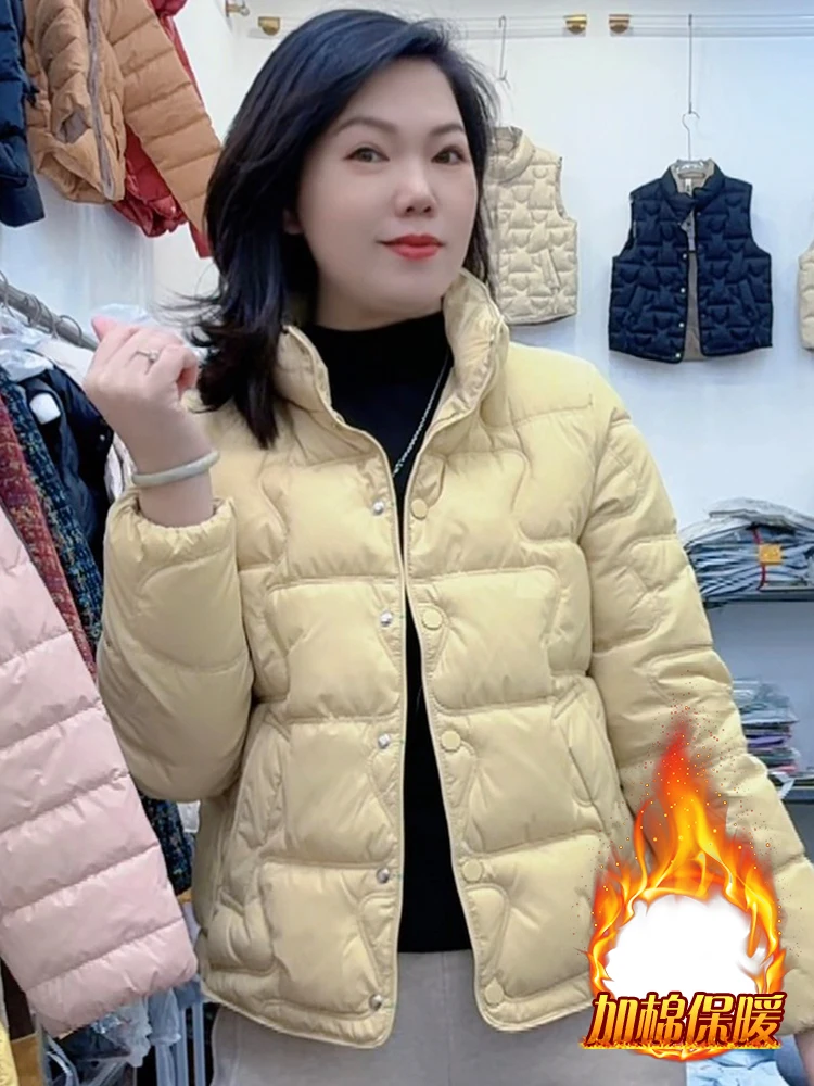 

Новая женская зимняя куртка-пуховик из хлопка в корейском стиле, свободного кроя, с наполнителем из полиэфирного волокна