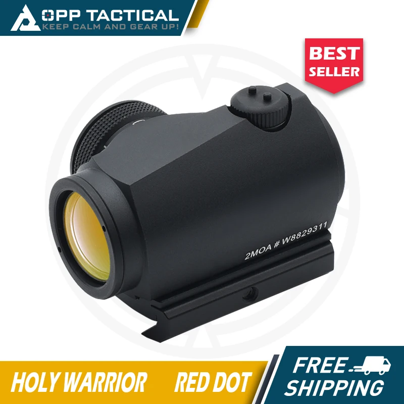 Holy Worrior Red Dot Reflex Optic Sight For Hunting Airsoft Rifle With Mount Full Original Markings