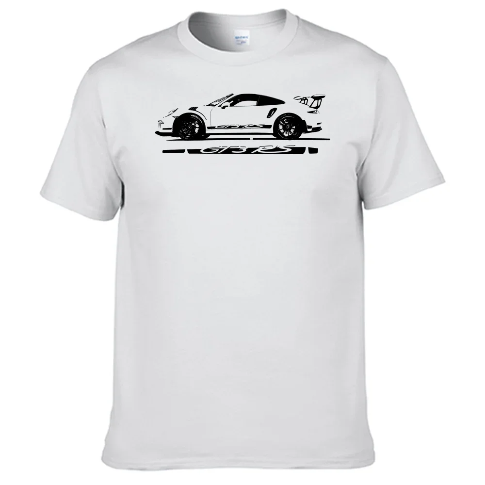 T shirt RS-Porsche T Shirt 100% Cotton Short Sleeve Tops Sales N04