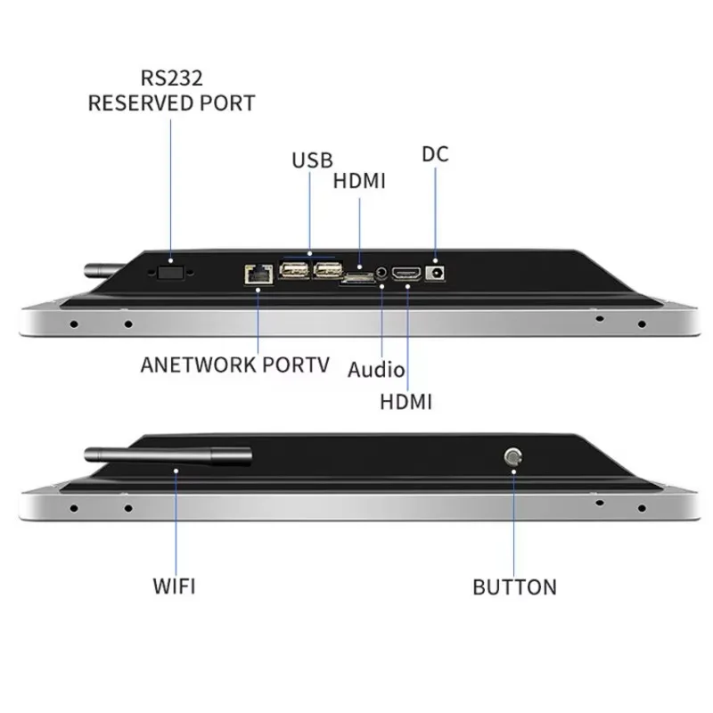 15,6 Zoll Quad Core Industrie Android Tablet PC AMD RK3399 USB IPS Kapazität Touchscreen Industrie All-in-One Panel PC