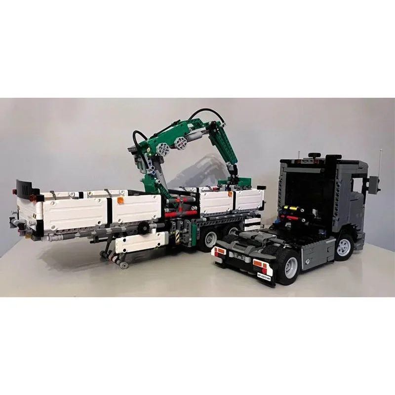 MOC-97635 Kania G370 พร้อมคว้าเครนTrailer Splicing Assembly Building Block Model2368parts Building Blockเด็กวันเกิดของเล่นของขวัญ