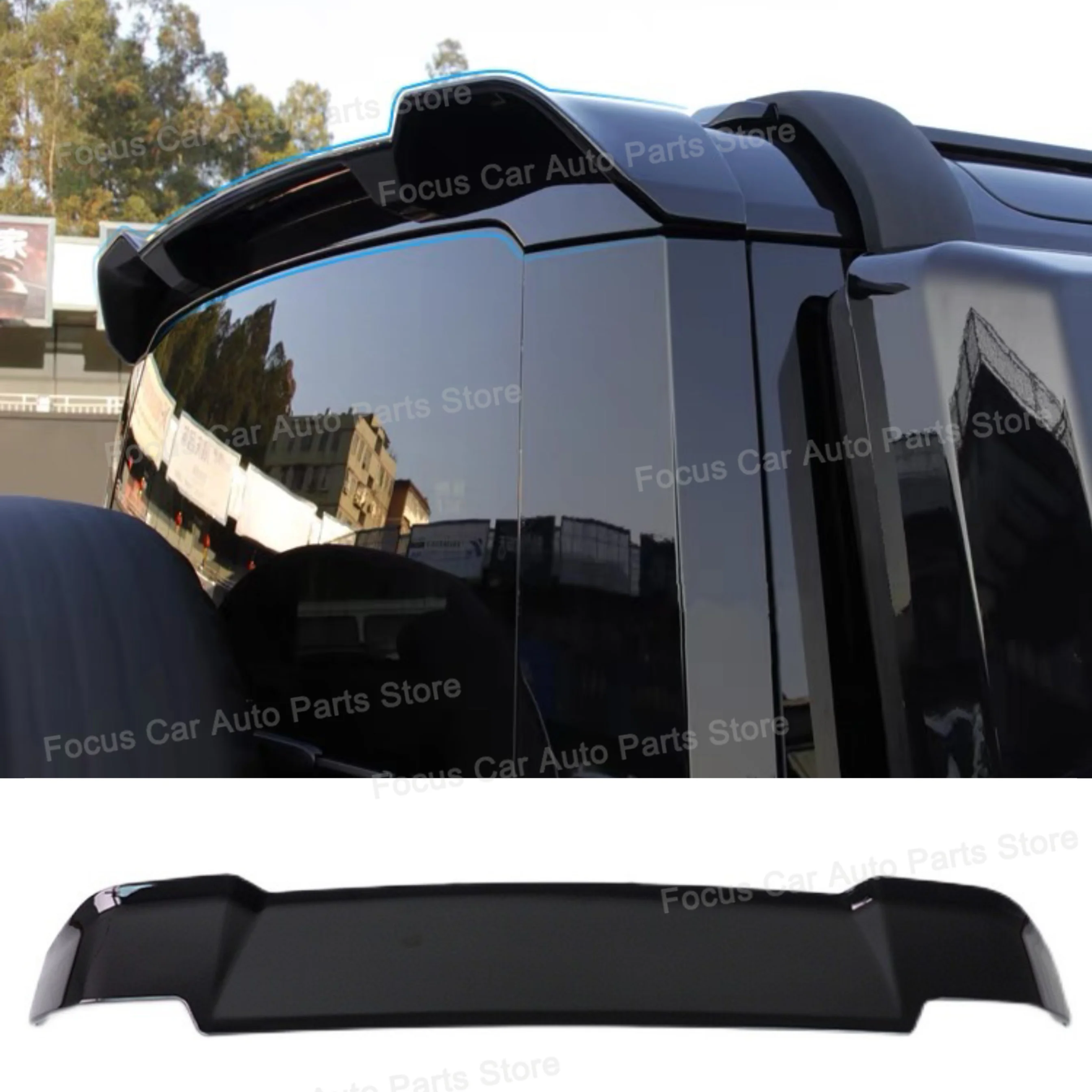 Roof Spoiler Carbon Surface Rear Trunk Wing ABS Material Tail Spoiler For Land Rover Defender 90 110 2020 2021 2022 2023 2024