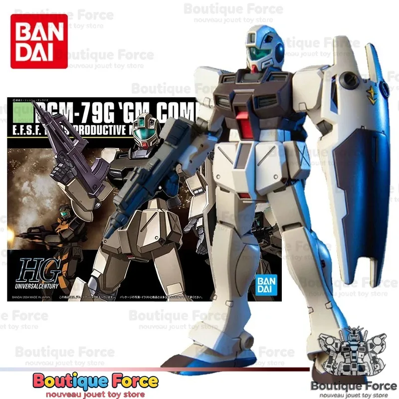 

Bandai Gundam HG 1/144 RGM-79G GM Command Gunpla Model Kit Anime Figure Building Toy Collectible for Adults and Kids Official
