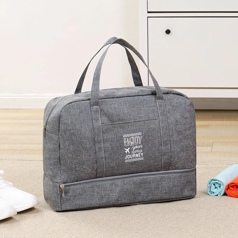 

Fashion Folding Travel Bag Women Oxford Travel Weekend Overnight Bags Large Capacity Hand Luggage Tote Duffel Accessory Supplies