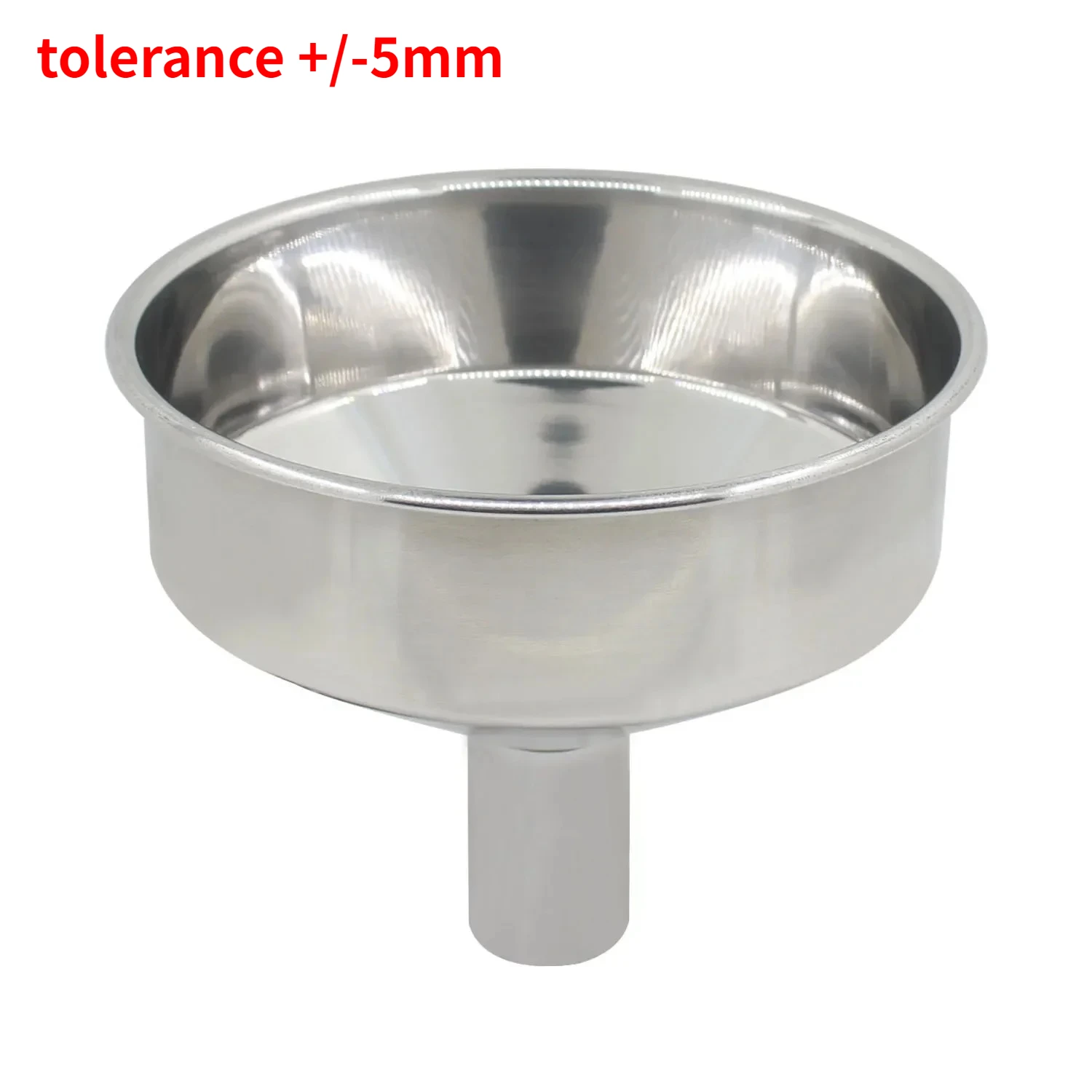 1PCS Embudo de acero inoxidable grande para uso doméstico, para vino y aceite, tolva industrial extragrande (tolerancia +/-5mm)