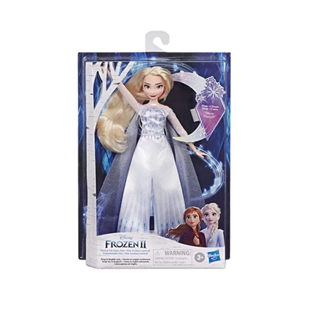 

Disney Frozen Princess Elsa Anna Dress Up in Luxury and Fashion Singing Doll Series Cute Cartoon Sound and Light Action Figures