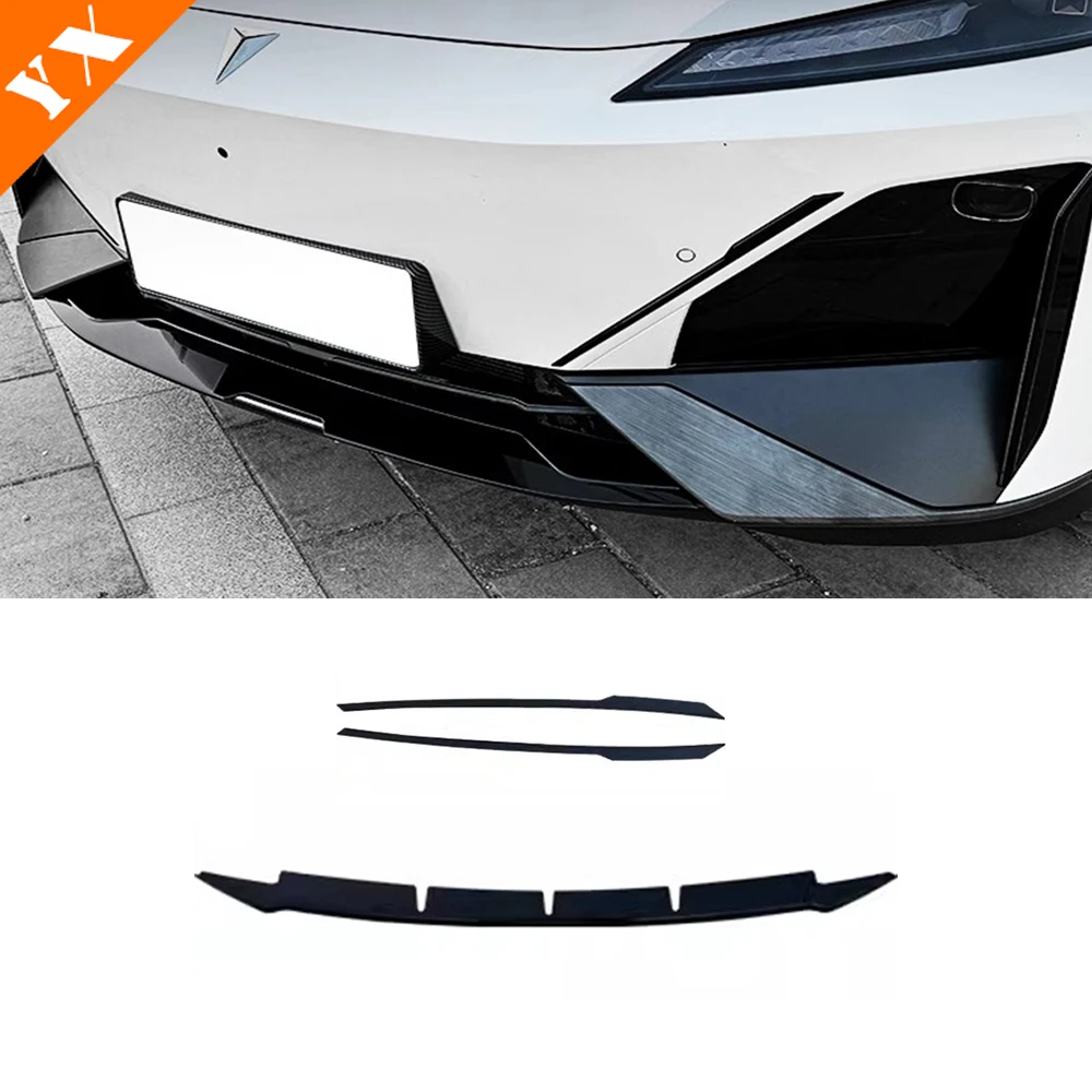 

For CHANGAN Deepal S07 2023-2024 Black Garnish Styling Auto Front Grille Hood Engine Decor Sticker Stainless Cover Moulding