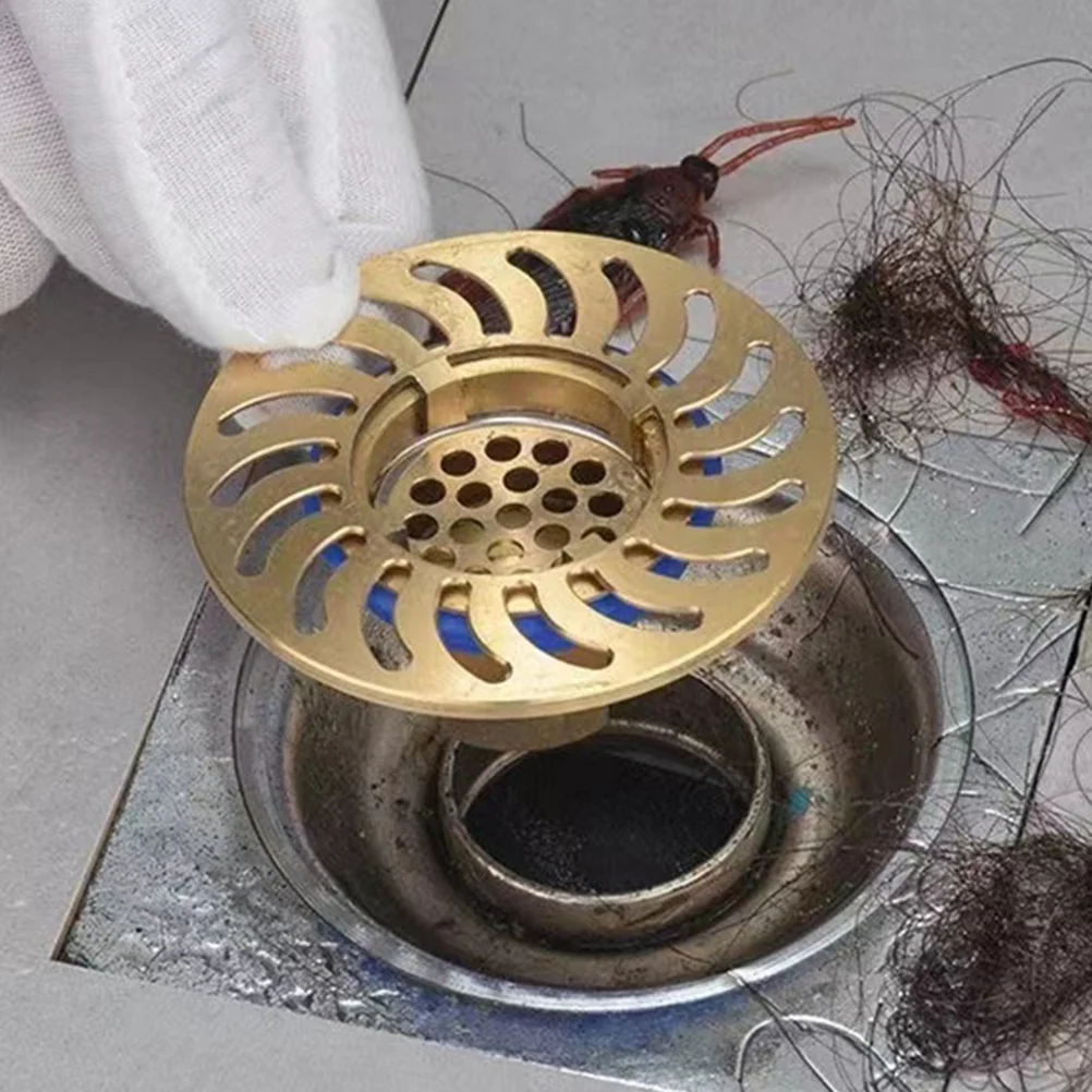 

Durable Brass Bathroom Floor Drain Odor Stopper Clog Preventer Aesthetic Design for Home Hotel Toilet Sink Toilet Drain Seal