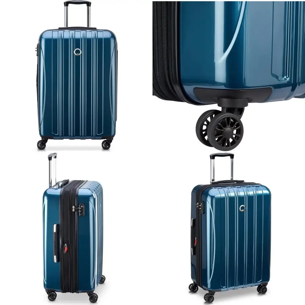 أمتعة دوارة متوسطة الحجم مقاس 24 بوصة قابلة للتوسيع مع جوانب صلبة من Aero - مثالية للسفر المفحوص #1