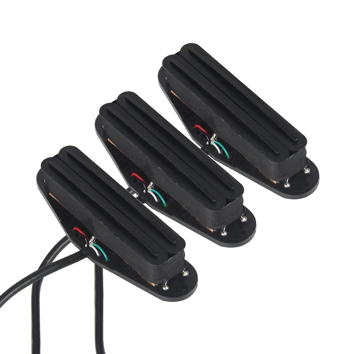 

FLEOR 3 шт. SSS набор звукоснимателей с одной катушкой для гитары Humbucker Pickup Hot Dual Rails Ceramic для ST электрогитарных деталей