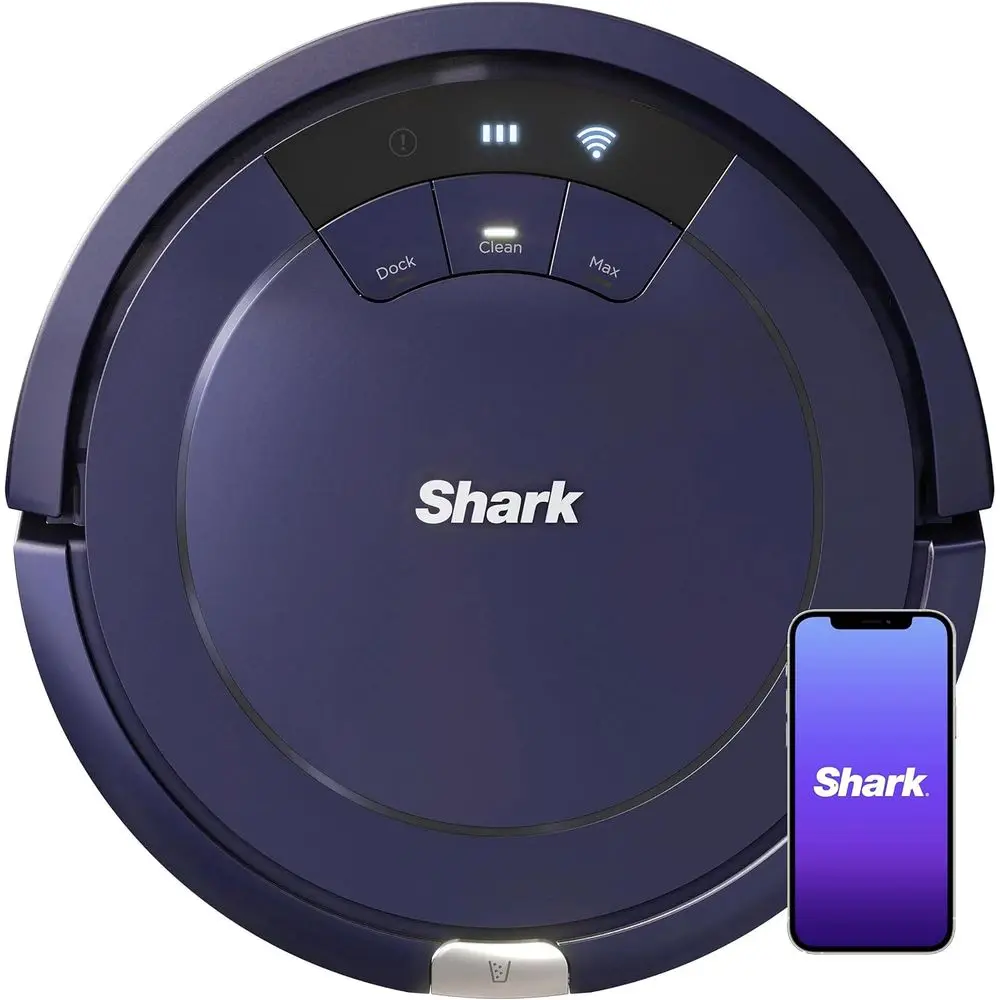 

Renewed Robotic Vacuum Cleaner, Wi-Fi Enabled, 120min Battery, Alexa Compatible, Multi-Surface, Deep Royal Blue