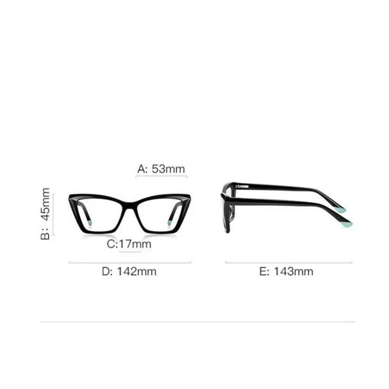 Leopard Frame Cat Eye Prescription Glasses For The Nearsighted TR90 Anti Blue Rays Prescription Spectacles 0 -0.5 -0.75 To -6.0