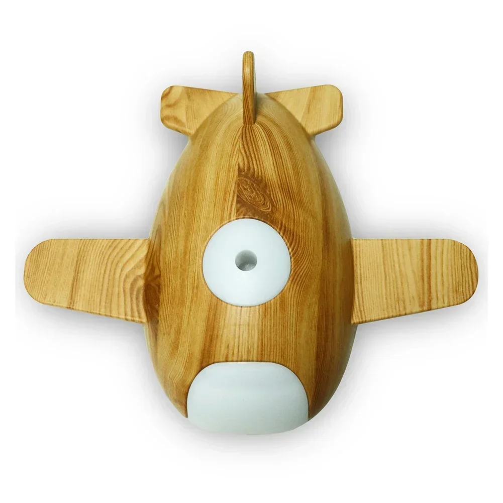 Bedroom Nightlight Airplane Humidifier Essential Oil Brown white Micro-fine Mist Timer Function Aromatherapy Compatible