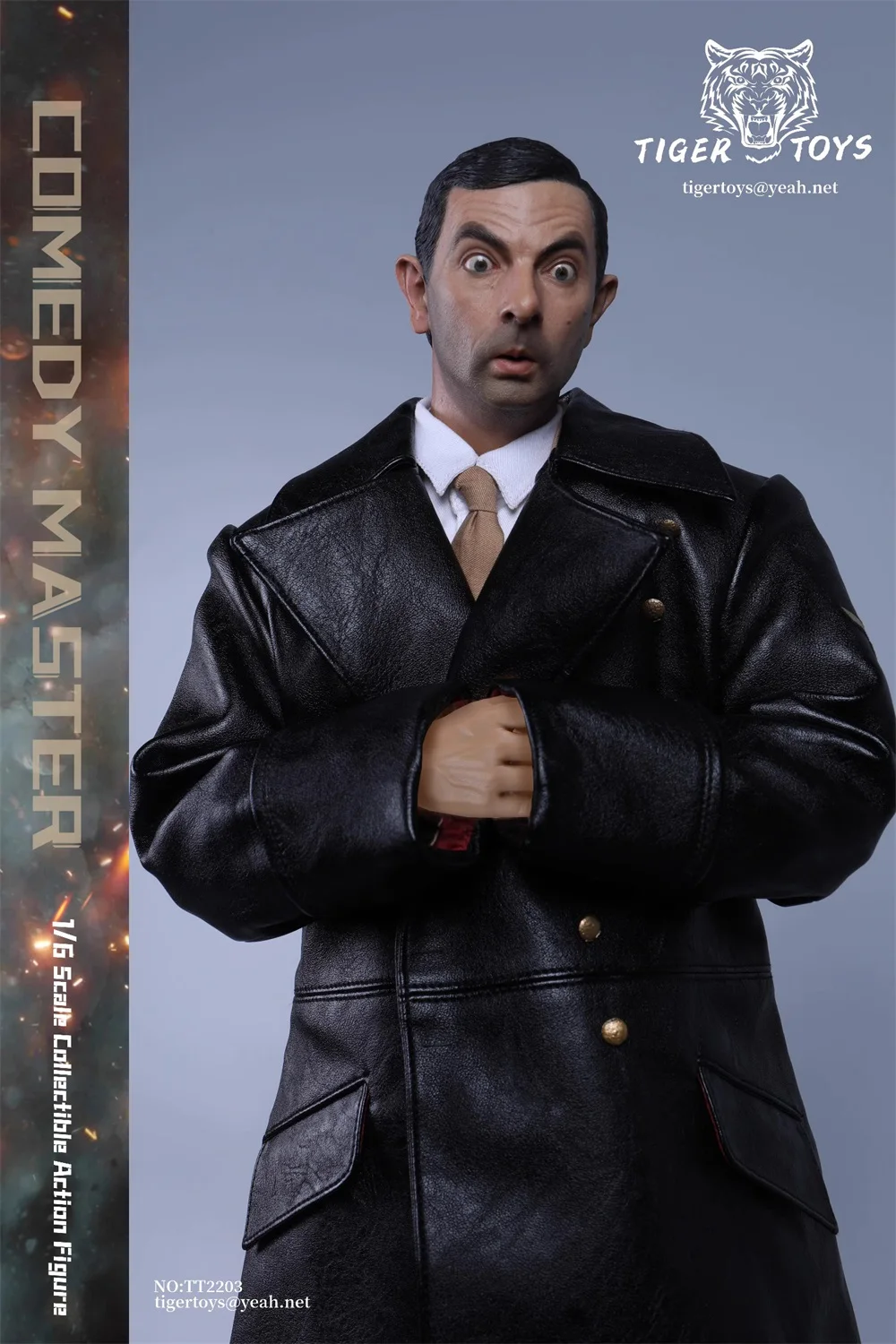 TIGERTOYS-figura de acción más divertida, maestro de cómics MR. Bean, juego completo, movible, regalo para Fans, 1/6, TT2203