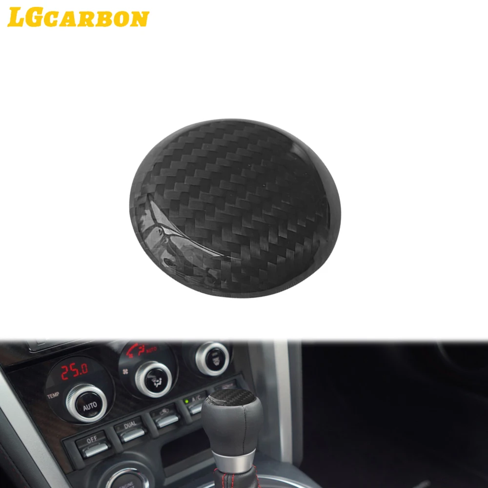 Car Interior Accessory 100% Real Dry Carbon Fiber Gear Shift Knob Cover Trim for Subaru BRZ for Toyota GR86 2022