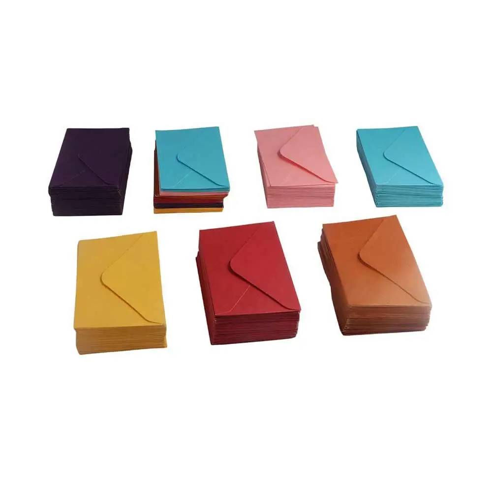 School Supplies 50Pcs/Pack Blank Wedding Retro Party Colorful Envelopes Paper Envelopes Mini Envelopes Invitation Envelopes
