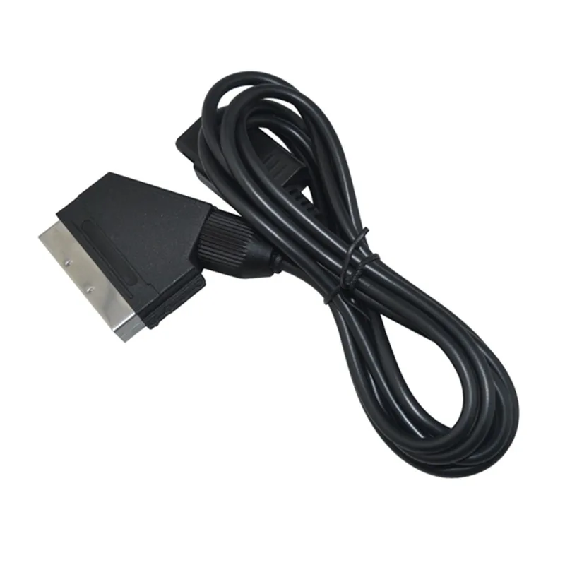 Cable RGB de vídeo de TV A/V de 1,8 M, Cable de juego con enchufe europeo Scart para Nintendo SNES Gamecube y consola N64