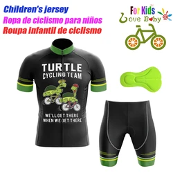 2023 New Summer Breathable Cycling Jersey Set Child Short Sleeve Bike Clothing Ropa Ciclismo Kids Cycling Suit Quick Dry