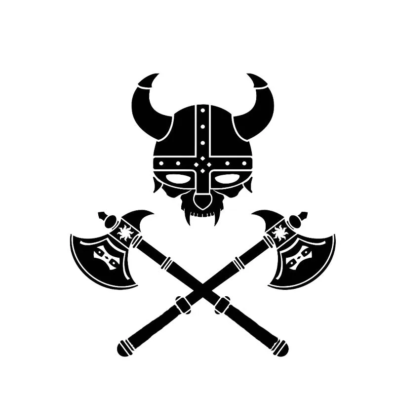 Personality Serious Viking Warrior Symbol Soldier Car Sticker Fashion PVC Window Decoration Waterproof Covering The Body Decal