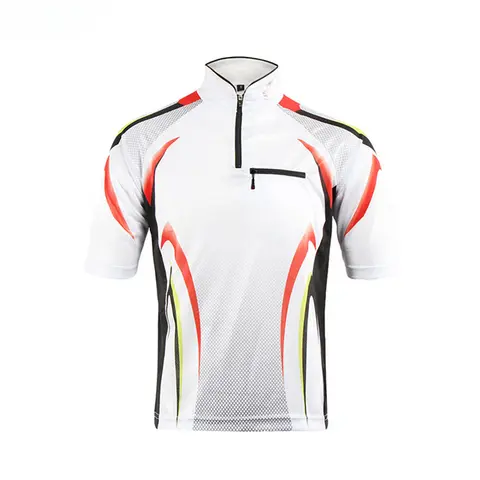 남성용 통기성 반팔 낚시 셔츠, UV 차단, 수분 흡수, 낚시 의류