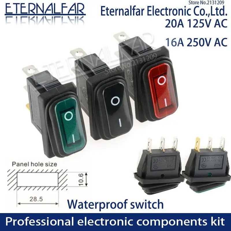 KCD1 KCD2 KCD4 KCD6 On Off 10A 16A 20A 125V 250V AC Heavy Duty DPST uszczelniona wodoodporna łódź Auto Marine przełącz z