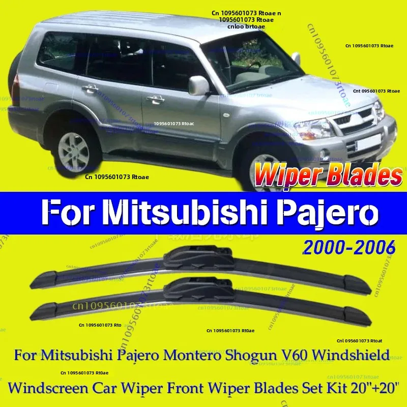 

For Mitsubishi Pajero Montero Shogun V60 2000 - 2006 Windshield Windscreen Car Wiper Front Wiper Blades Set Kit 20"+20"