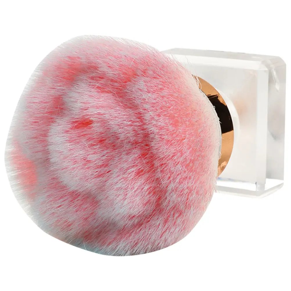 Brocha de Maquillaje en Forma de Rosa para Base, Colorete, Polvo Suelto y Eliminación de Polvo de Uñas, con Mango Ergonómico, Ideal para Viajes
